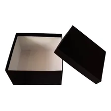 Caixa Preta Ou Vermelha RÃgida Rev Em Papel Tecido 30x30x30 Foto mini 2