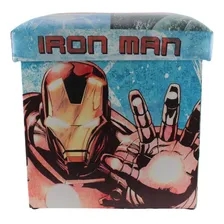 Caixa Puff Vingadores Homem De Ferro Hulk Marvel Foto  mini 1