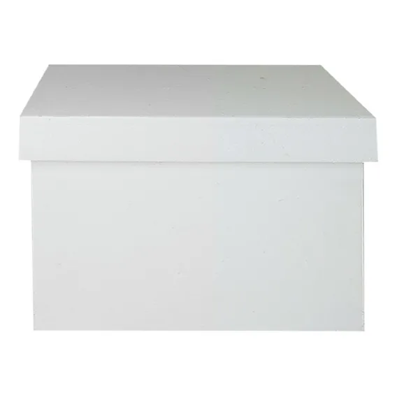 Caixa Quadrada Tampa Sapato 10x10x5 Mdf Madeira Pintada Cor Branco Foto 1