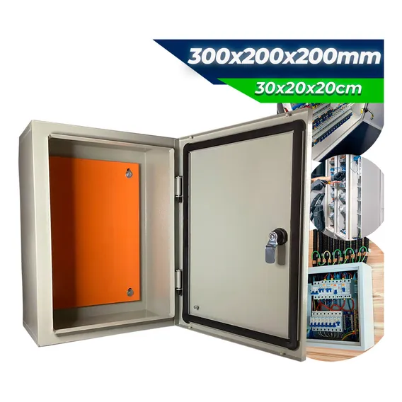 Caixa Quadro Comando Hermetico 300x200x200 Painel Eletrico Caixa Montagem 30x20x20 Foto 1