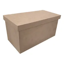 Caixa Retangular Tampa Sapato 20x10x10 Kit 9un Mdf Madeira Foto mini 2