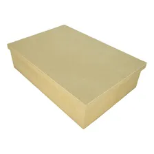 Caixa Retangular Tampa Sapato 35x25x10 Kit 10 Un Mdf Madeira Cor Mdf Cru Foto mini 1