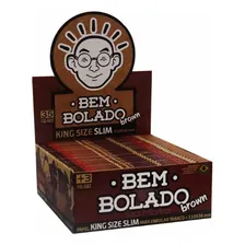 Caixa Seda Bem Bolado King Size Brown Slim 50 Livretos Foto mini 1