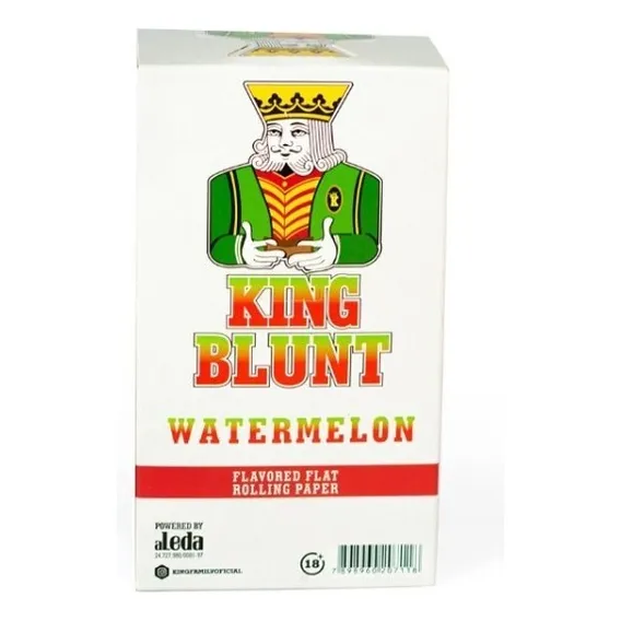 Caixa Seda King Blunt 25 Pacotes Atacado Sabores Sabor Melancia Foto 1