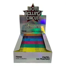 Caixa Seda Lion Rolling Circus Prata Mini Size 70mm Premium Foto mini  2