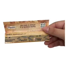 Caixa Seda Marrom 50 Livretos Papelito Brown King Size Foto mini 4