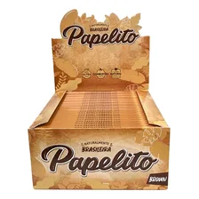 Caixa Seda Marrom 50 Livretos Papelito Brown King Size Foto mini  2