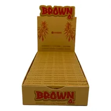 Caixa Seda O2 Brown Large Mini Size 25 Livretos Papel Marrom Foto mini 2