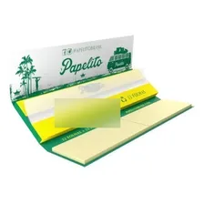 Caixa seda papelito + piteiras seda smoking tradicional sabor sem sabor Foto mini  2