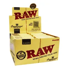 Caixa Seda Raw Connoisseur King Size Slim Seda E Piteira Foto mini 3