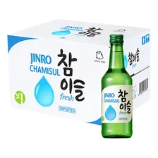 Caixa Soju Coreano Chamisul Soju Hitejinro Jinro 360ml - 20x Foto  mini 1