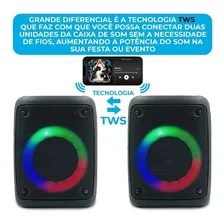 Caixa Som Amplificada Bluetooth Potente Karaoke Recarregavel Foto mini 3