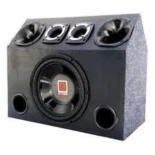 Caixa Som Automotivo Completa Sub 12 + Corneta + Tweeter Foto mini 1