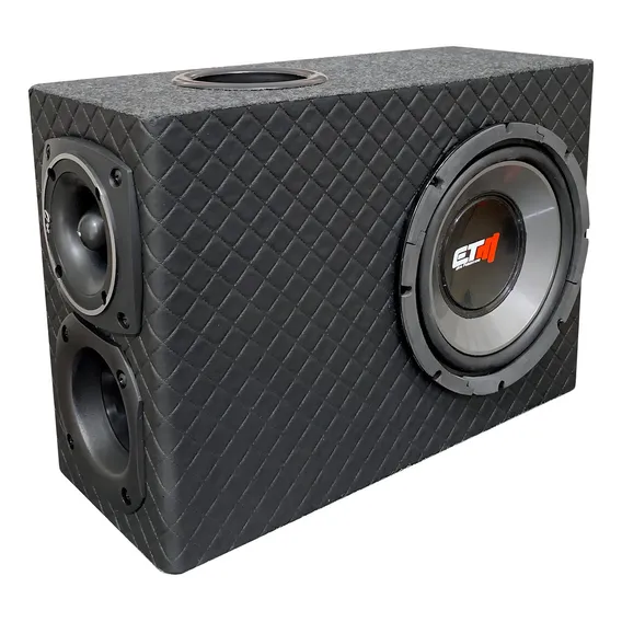 Caixa Som Automotivo Slim Subwoofer Driver Corneta Tuiter Foto 1