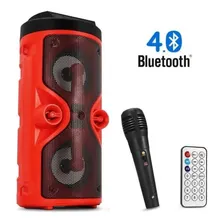 Caixa Som Bluetooth Portátil Com Alça D-s13 Vermelha Grasep Foto mini  2