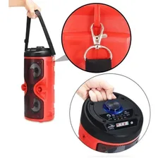 Caixa Som Bluetooth Portátil Com Alça D-s13 Vermelha Grasep Foto mini  3