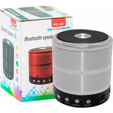 Caixa Som Bluetooth Potente Ws-887 3w Sd Fm - Preto Foto mini 1