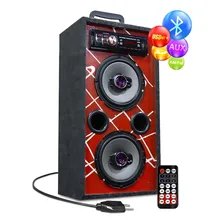 Caixa Som Bluetooth Usb Ativa Residencial Falante Pioneer 6 Cor Preto 110v 220v (bivolt) Foto mini 1