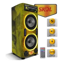Caixa Som Bob Residencial Amplificada Shutt 500w Bt Usb Skol Foto mini 1