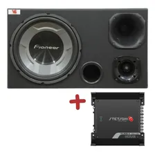Caixa Som Carro Trio 12 Sub Pioneer + M贸dulo Stetsom Foto mini 2