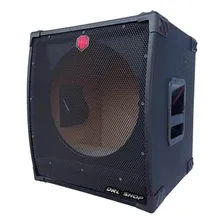 Caixa Som Gabinete Sub Grave 18 P Profissional Vazia Red Box Foto  mini 1