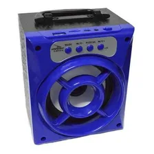 Caixa Som Portátil Bluetooth Mp3 Pen Drive Radio Fm Auxiliar Foto mini 1