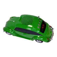 Caixa Som Portatil Fusca Taxi Bluetooth Fm Verde Ws1939bt Foto mini 2