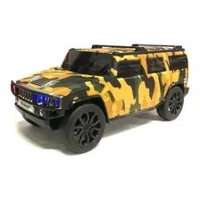 Caixa Som Rádio Jeep Hummer Camuflado Bluetooth Mp3 Fm Usb Foto mini 1