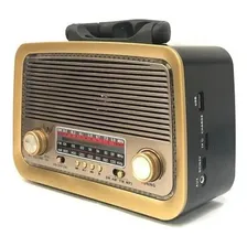Caixa Som Rádio Retrô Vintage A3199 Bluetooth Portátil Foto mini 2