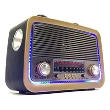 Caixa Som Rádio Retrô Vintage A3199 Bluetooth Portátil Foto mini 1