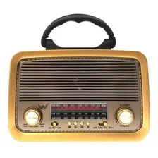 Caixa Som Rádio Retrô Vintage A3199 Bluetooth Portátil Foto mini 3