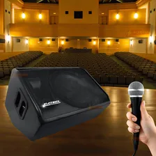 Caixa Som Retorno Passiva Monitor Palco 300w Driver Titânio Cor Preto 110v/220v Foto mini 3