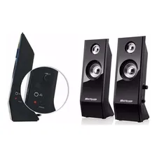 Caixa Subwoofer Som 2.0 P2 Sp091 Pc Note 8w Rms Multilaser SP091 Cor Black Piano Usb Foto mini  2