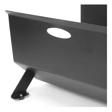 Caixa Suporte Porta Lenha U - Aço Lareira Fire Box - Preto Foto mini 4