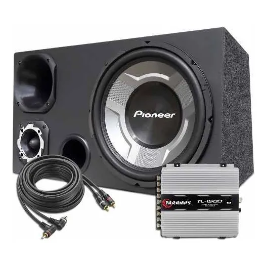 Caixa Taramps 1500 Trio + Pioneer Completa Som Subwoofer Foto 1