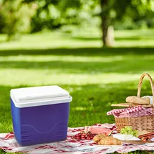 Caixa Térmica Coleman 16qt Com Alça - 15,1 Litros - Azul Foto mini 4