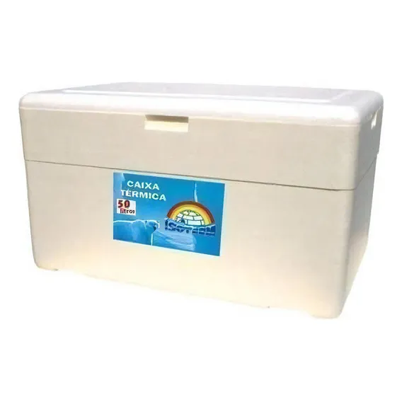Caixa Térmica Isopor 50l - Isoterm Foto 1