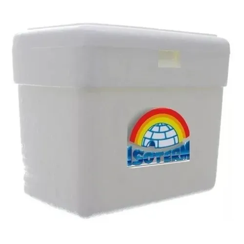 Caixa Térmica Isopor Branca 5 Litros - Isoterm Cor Branco Foto 1