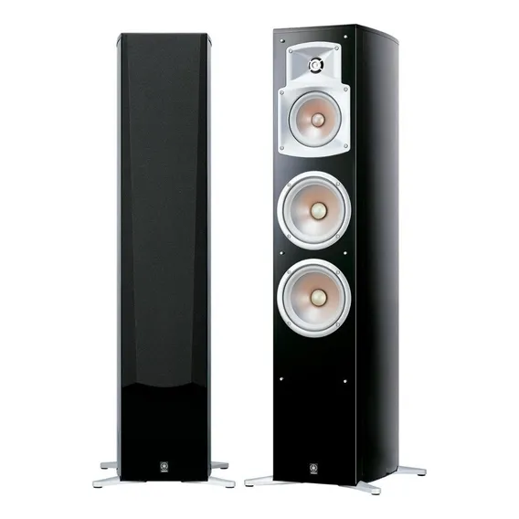 Caixa Torre Preta Yamaha Ns-555 3 Vias 250w C Foto 1