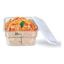 Caixa Transparente 2 Litros Pote Refrigerador Alimentos Foto mini 1