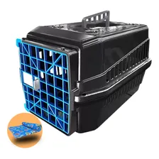 Caixa Transporte Cachorro Gato Pet N2 + Cobertor Soft - Patas Fiéis Foto  mini 1