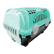 Caixa Transporte Cães Gatos Pets N2 Até 12 Kg Furacão Pet Cor Verde Foto mini 1