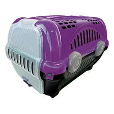 Caixa Transporte Luxo Nº 2 Cães Gatos Pet Diversas Cores Cor Lilás Foto mini  3
