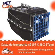 Caixa Transporte N5 Cachorros Caixa De Transporte Para Cães Cor Azul Foto mini 2
