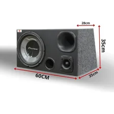 Caixa Trio 12'' Pioneer Ts-w3060br + D200 - X + St200 Foto mini 3