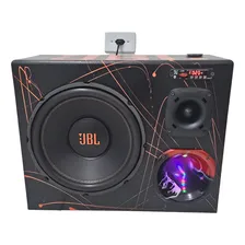 Caixa Trio Bt Usb Jbl Amplificada 600w Carro E ResidĂȘncia Cor Trio bt 600w preto laranja 12v 110v 220v Foto mini 1