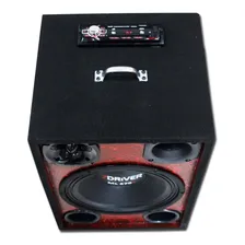 Caixa Trio Com Fonte + Módulo Taramps Pintada Bluetooth Usb Cor Preto/vermelho 110v/220v (bivolt) Foto mini  3