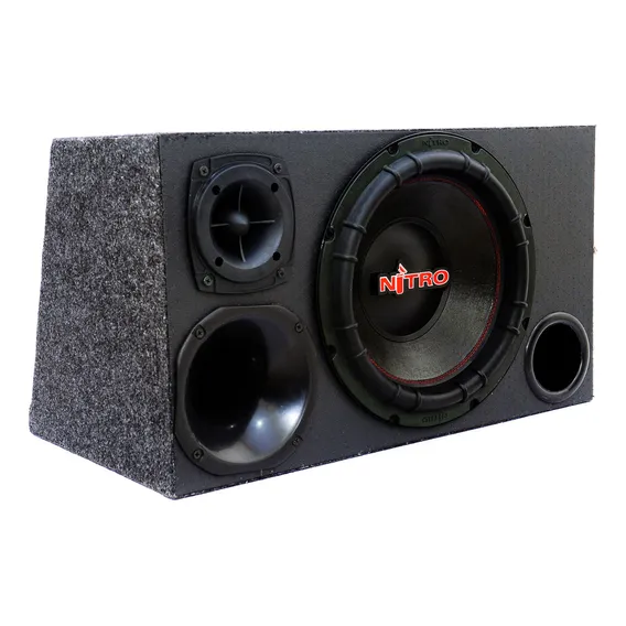 Caixa Trio Completa Som Carro Sub Spyder Nitro 700w Foto 1