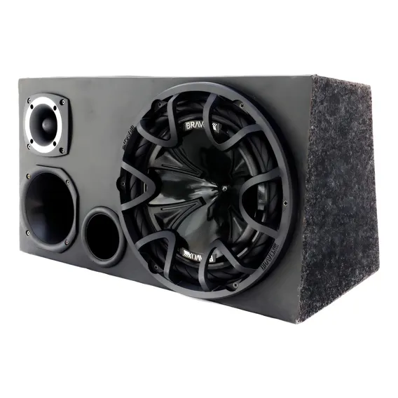 Caixa Trio Completa Sub Bravox 12 + Driver E Tweeter Detoner Foto 1