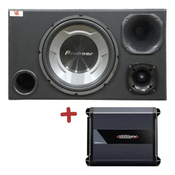 Caixa Trio Pioneer Ts-w3060br + Und400 + Unt400 + Módulo Foto 1